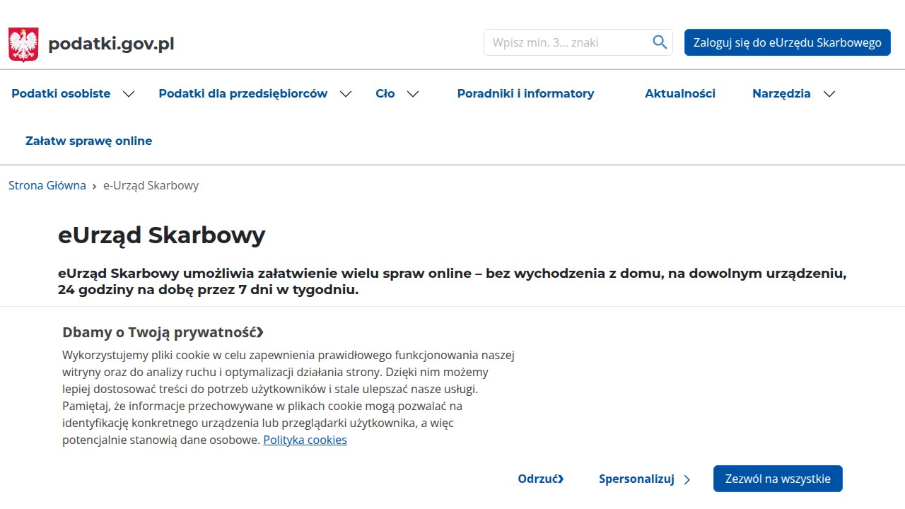 e-Urząd Skarbowy to miejsce, gdzie rozpoczyna się proces rejestracji w systemie KSeF, udostępniający niezbędne tokeny dostępu.